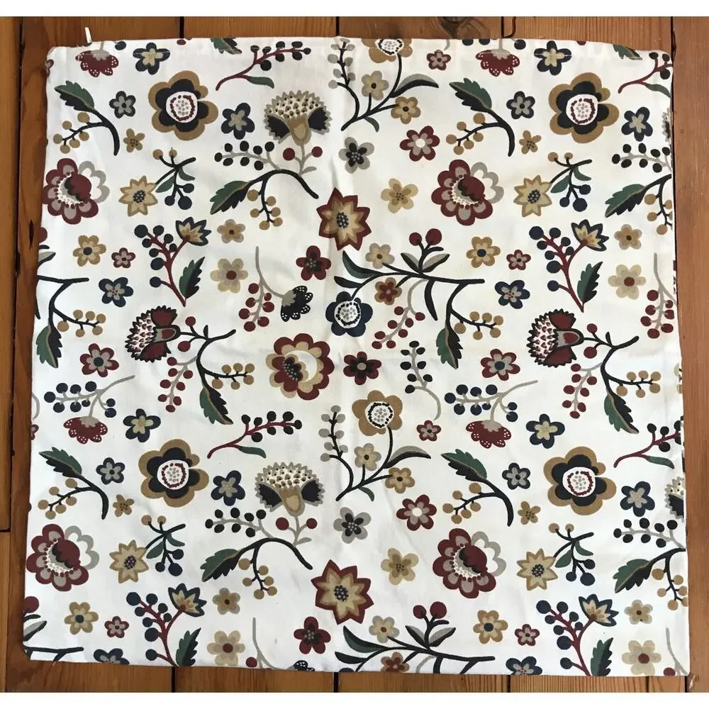Set Pair 2 IKEA Brunort Multicolor Floral Throw Pillow Cushion Covers Cases 20